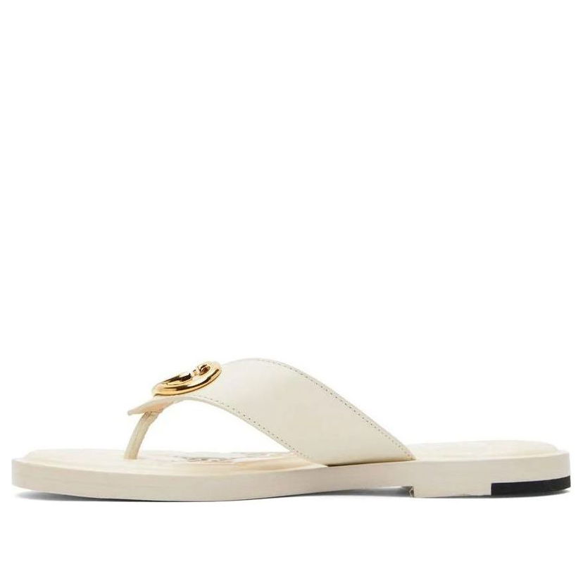 Кецове и обувки Gucci Interlocking G Thong Sandal Бяло | 695207-A3N00-9022