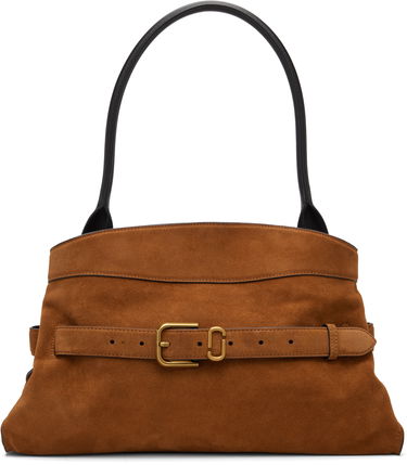 Дамска чанта Marc Jacobs Suede Dakota Buckle Top Handle Satchel Кафяво | 2F5HSC009H01, 0