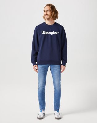 Пуловер Wrangler Wrangler Logo Crew Sweatshirt Тъмно синьо | 112350539:XXL, 0