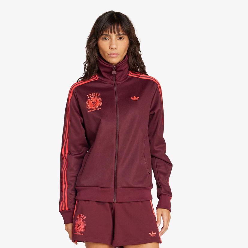 Суитчър adidas Originals Track Top Бургунди | JW6054