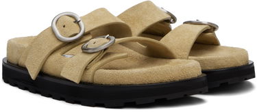 Облекло Jil Sander Jil Sander Pin-Buckle Suede Sandals Бежово | J44WP0026_P8213, 3