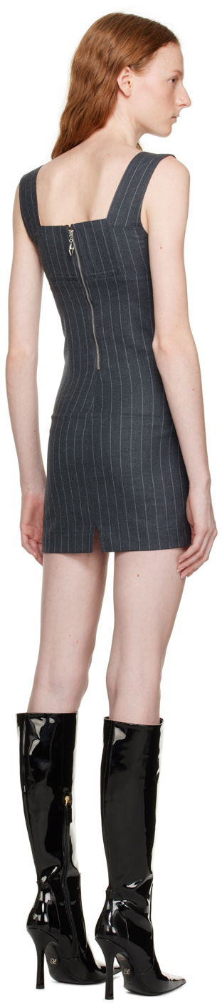 Pокля Miaou Miaou Vivi Pinstriped Mini Dress Сиво | 5022PSWBRI, 2