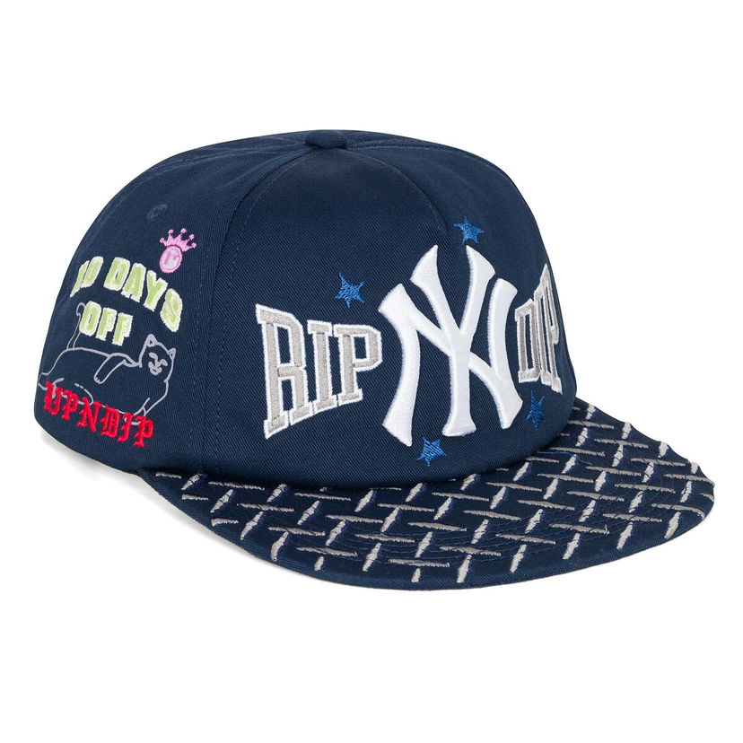 Шапка с козирка RIPNDIP Rip N Dip NY Athletics Snapback Hat Тъмно синьо | RNDFALL25146