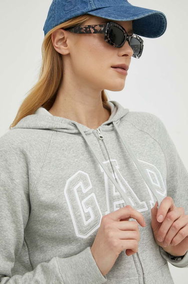 Суитчър GAP Logo Full-Zip Hoodie Сиво | 463503.03LIGHTHEA, 0