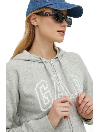 Суитчър GAP Logo Full-Zip Hoodie Сиво | 463503.03LIGHTHEA