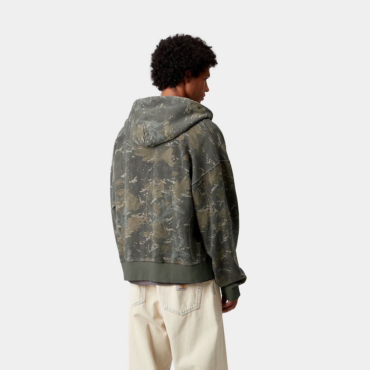 Яке Carhartt WIP Carhartt WIP Benton Hooded Camo Sweat Jacket Зелено | I035437_5, 1