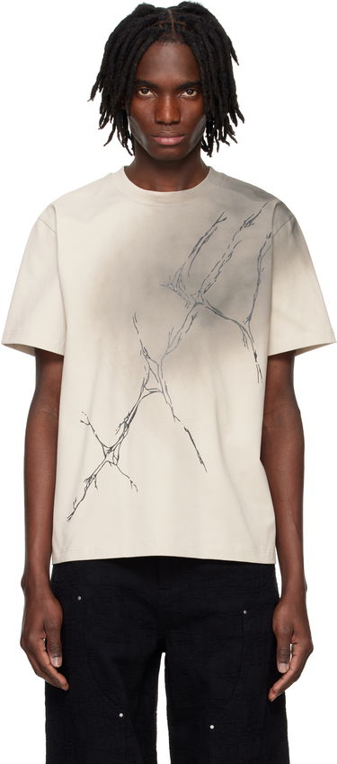 Тениска HELIOT EMIL HELIOT EMIL Fluxus Graphic T-Shirt Бежово | PRESS25_M_09_129_ST18, 0