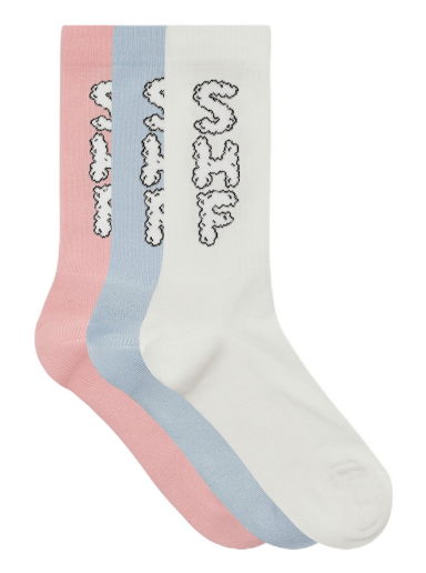 3 Pack Cloud Logo Sock