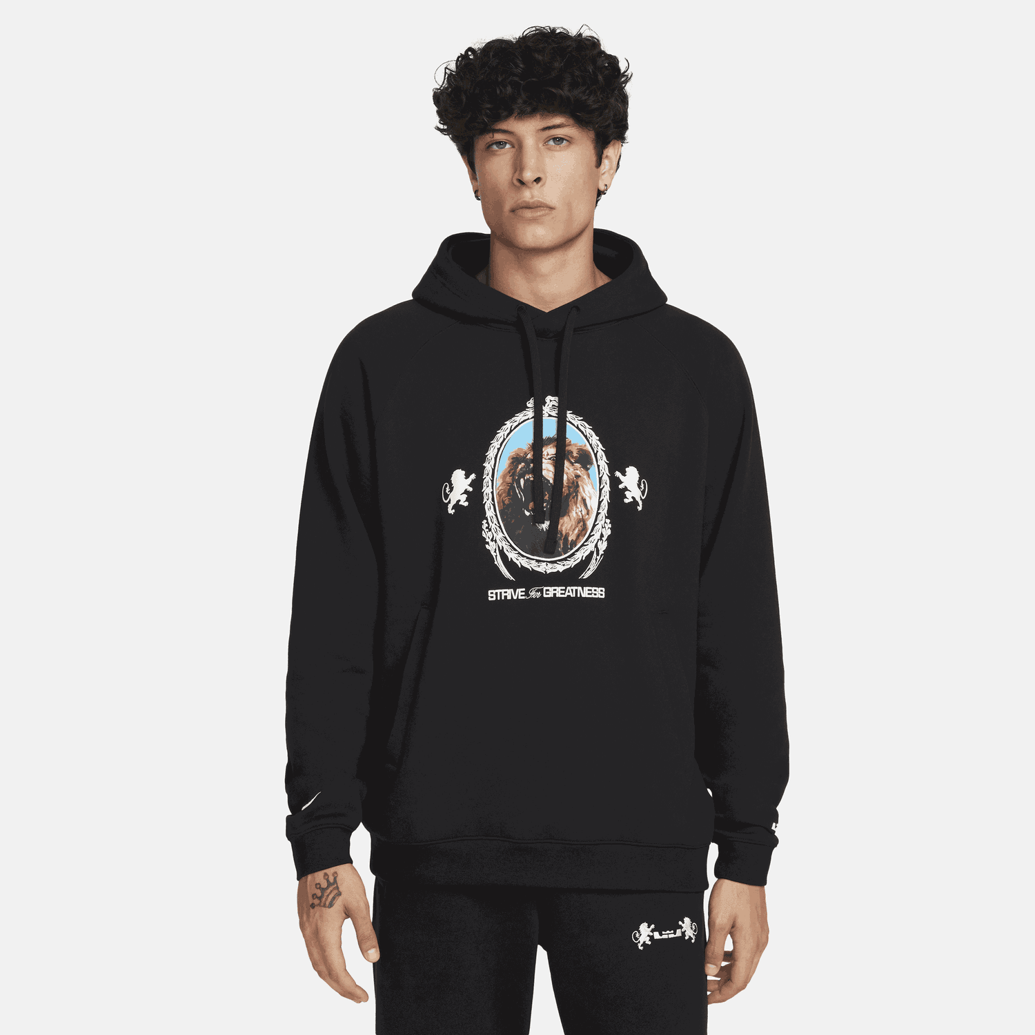 Суитчър Nike LeBron Pullover Fleece Hoodie Черно | FB7123-010, 0