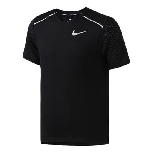 Тениска Nike Rise 365 Breathable Running T-Shirt Черно | AQ9920-010, 0