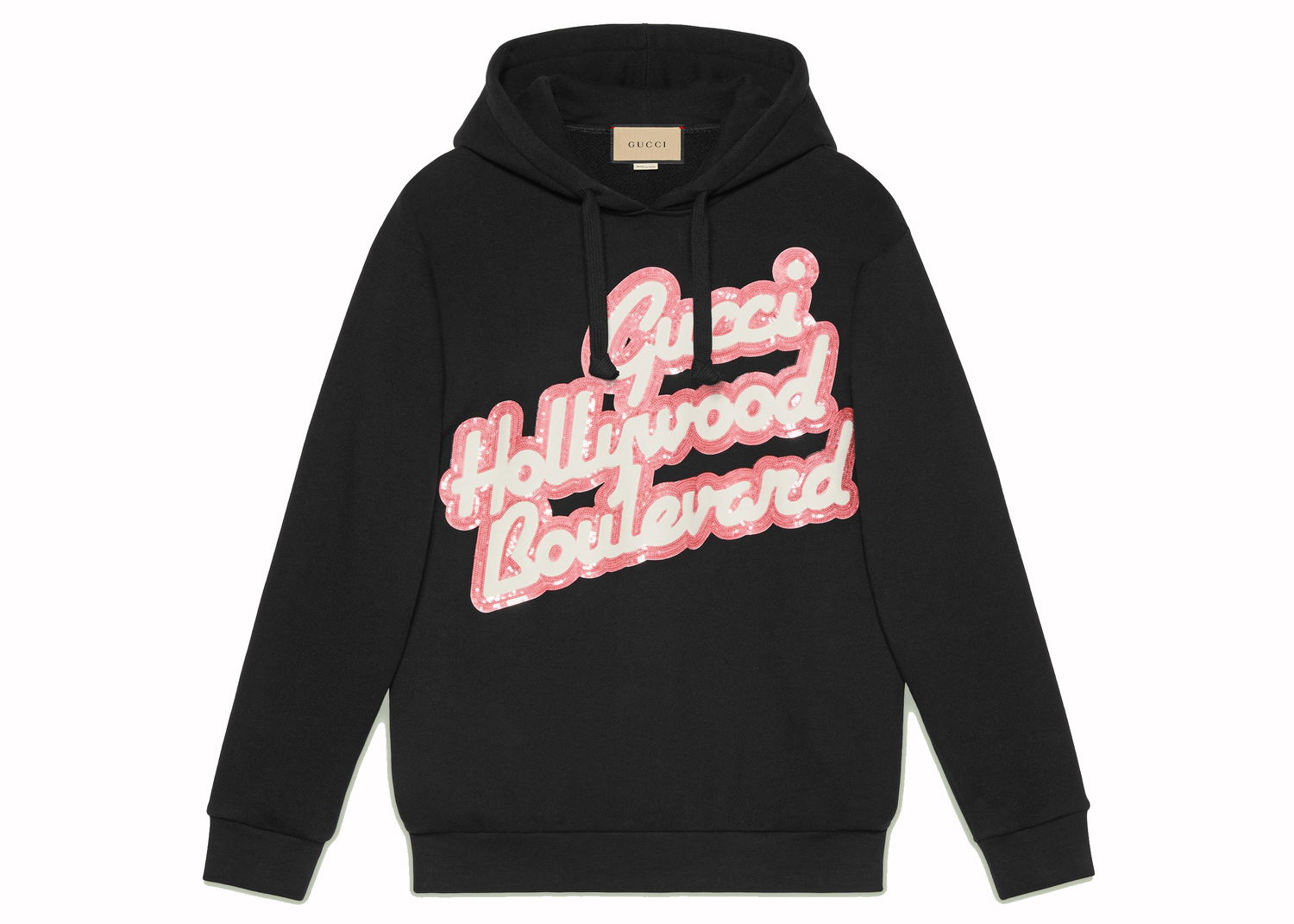 Суитчър Gucci Hollywood Boulevard Sequinned Hoodie Black Черно | 615061 XJEF8 1043, 0