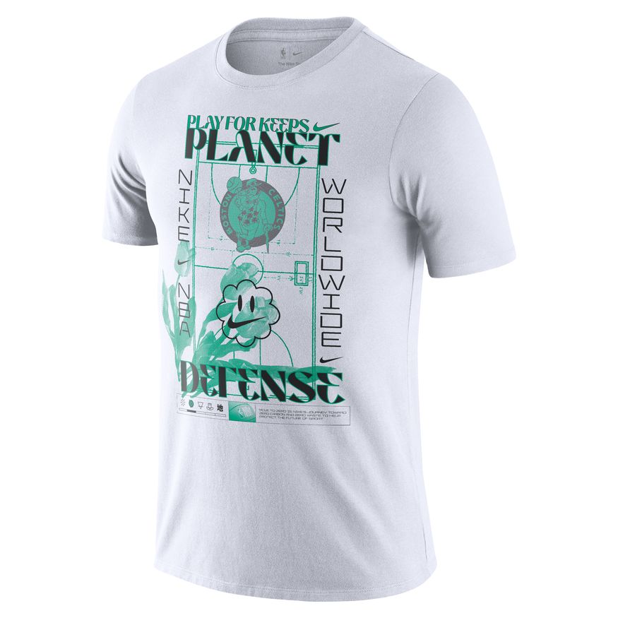 Тениска Nike NBA Boston Celtics Tee Бяло | DZ0043-100, 1