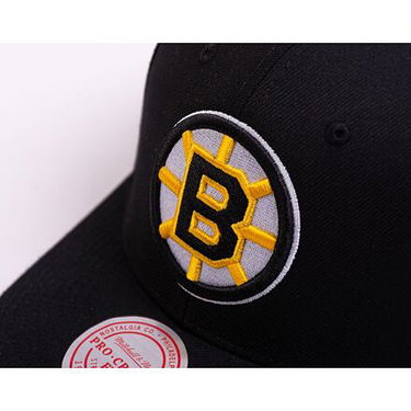 Шапка с козирка Mitchell & Ness NHL Team Ground 2.0 Pro Snapback Boston Bruins Black Черно | HHSS5370-BBNYYPPPBLCK, 4