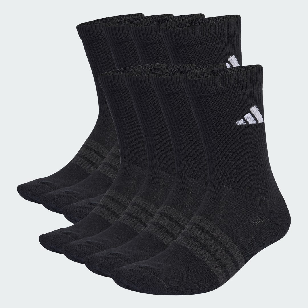 Чорапи adidas Performance Essentials Cushioned Crew Socks 10-Pack Черно | KS5525, 0