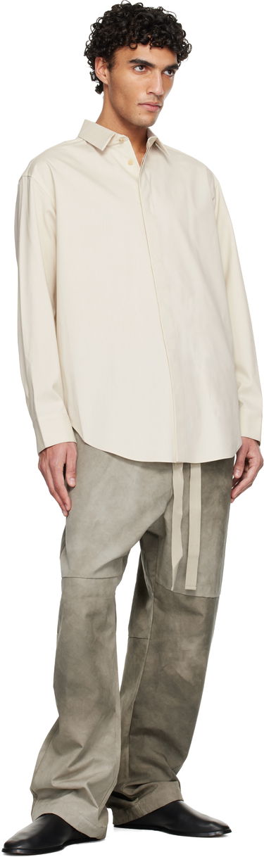 Риза Fear of God Cotton Wool Oxford Classic Shirt Бежово | FG25FW60-606OXF-120, 3