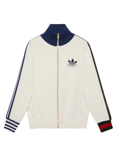 Яке Gucci adidas x Viscose Zip-Up Jacket Бяло | 700476 XKCIF 9791