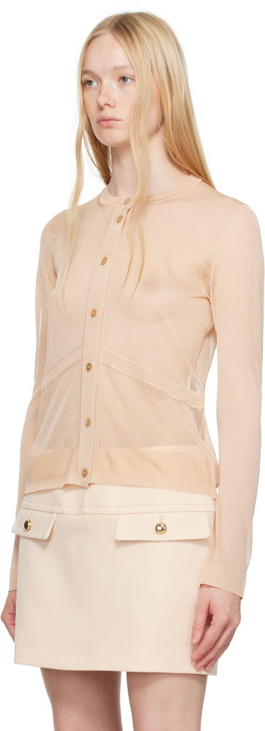 Пола Tom Ford TOM FORD Long Sleeve Knit Cardigan Бежово | CAK374-YAX865, 3