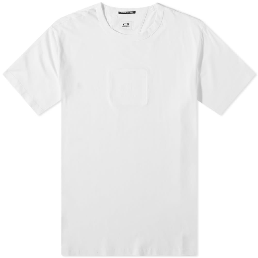 Тениска C.P. Company Metropolis Large Patch Logo Tee Бяло | MTS051A-005100W103, 0