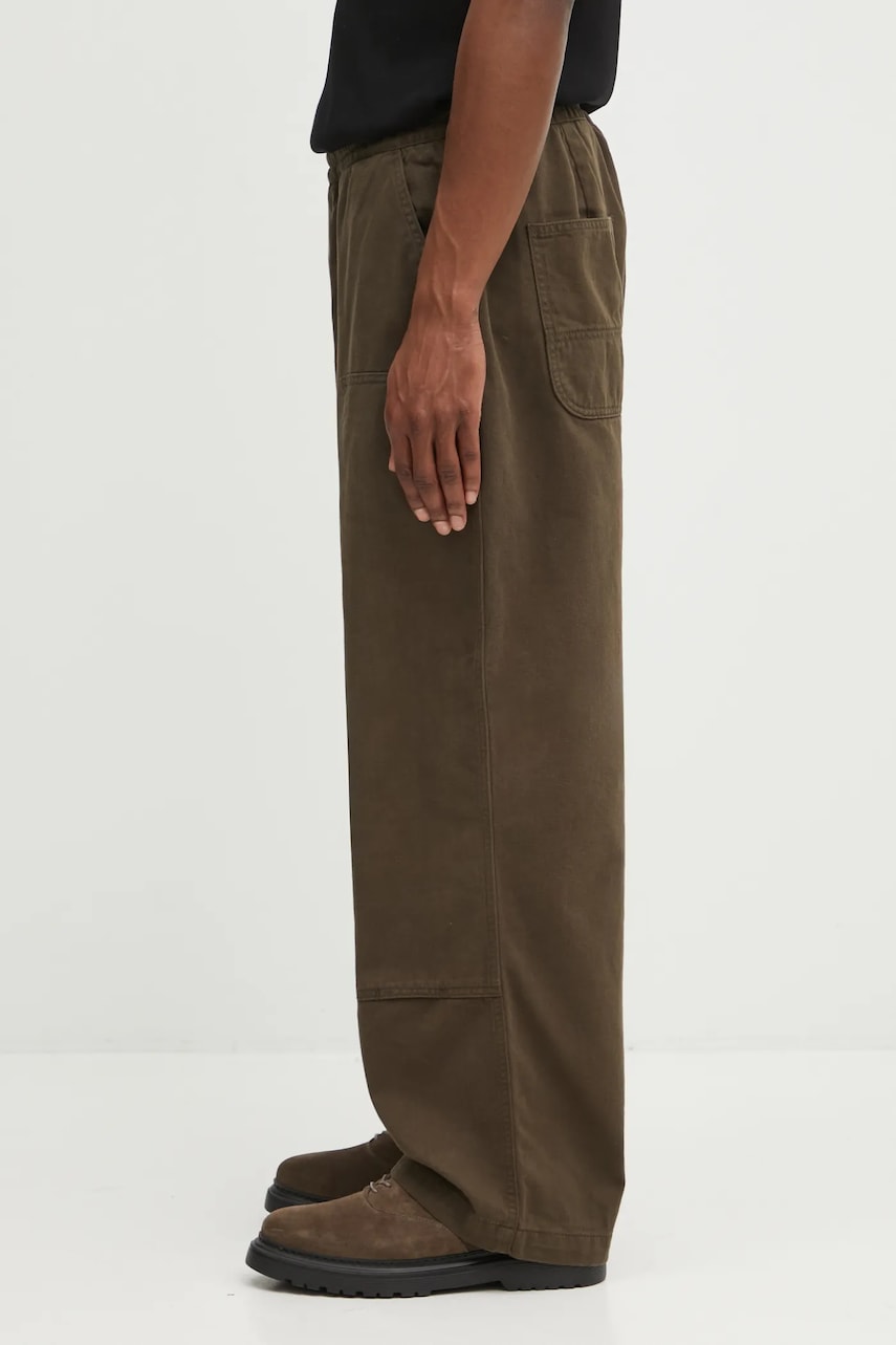 Панталони Carhartt WIP Crawton Wide-Leg Cotton Pants with Patch Pockets Кафяво | I035657.63GD, 1