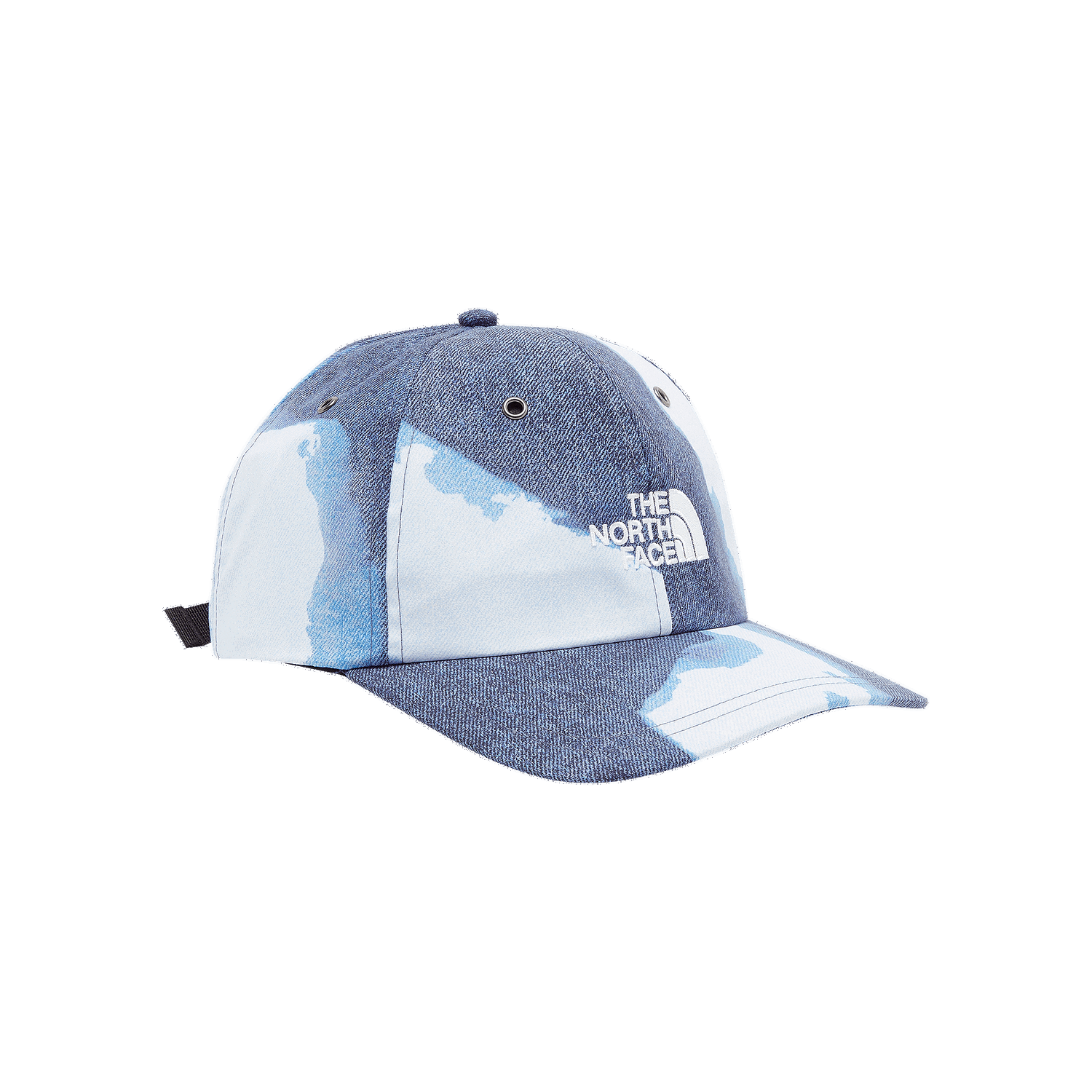 Шапка с козирка Supreme The North Face x Bleached Denim Print 6-Panel Синьо | FW21H12 INDIGO, 0