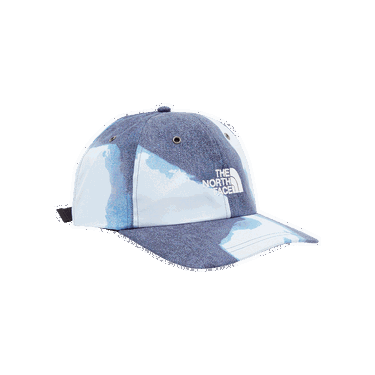 Шапка с козирка Supreme The North Face x Bleached Denim Print 6-Panel Синьо | FW21H12 INDIGO, 0