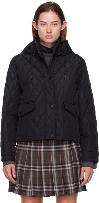 Яке Burberry Burberry Pembroke Quilted Hooded Jacket Черно | 8113838, 0