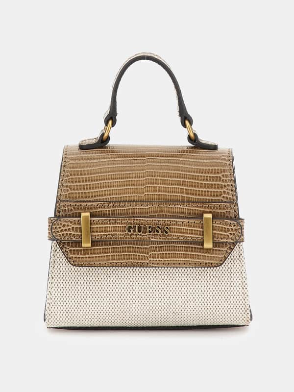 Чанта през рамо GUESS Sestri Croc-Look Mini Многоцветен | HWAB8985770, 0