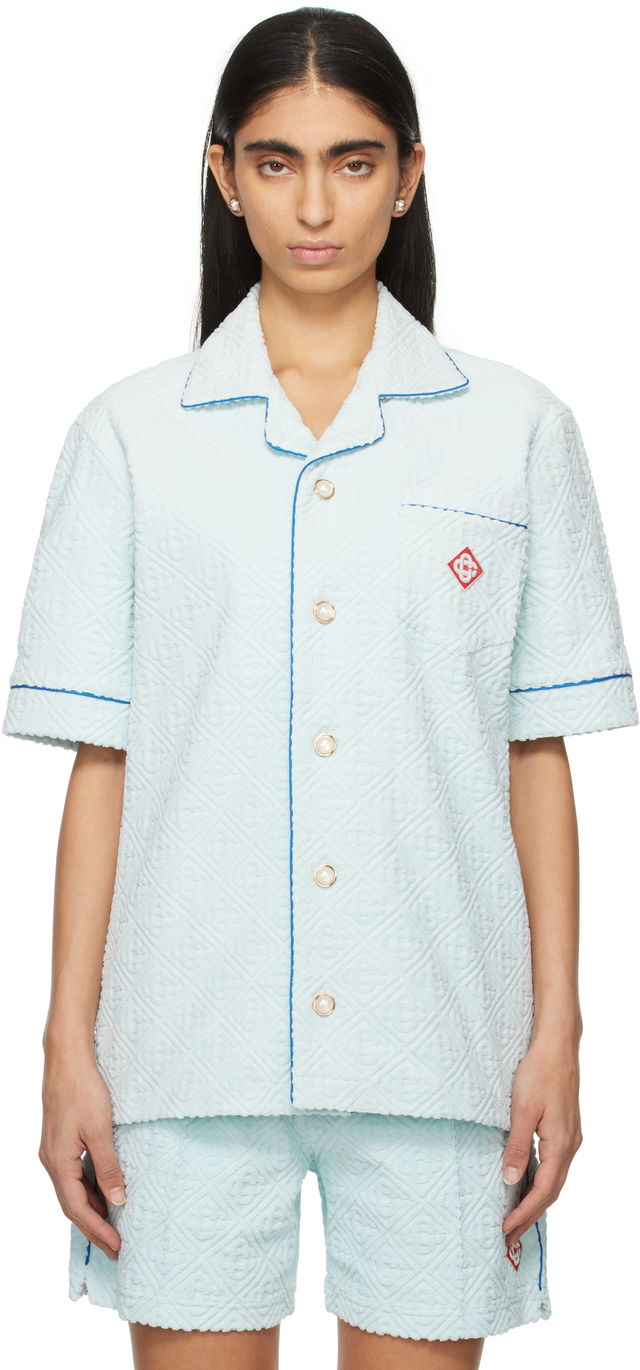 Monogram Towelling Relaxed Fit Shirt