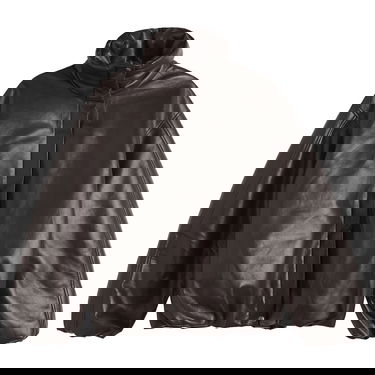 Пухо яке Anine Bing Cyrus Faux Leather High-Neck Puffer Jacket Кафяво | A-01-11561-BWN43, 1