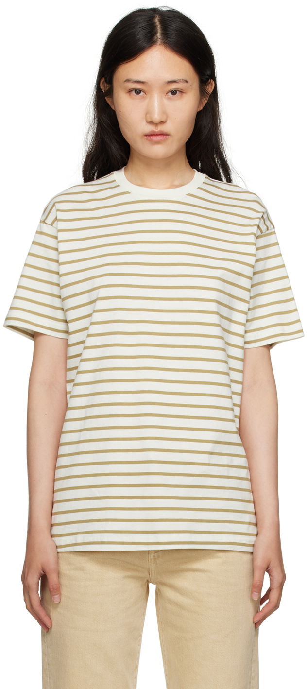 Тениска TOTEME TOTEME Striped T-Shirt Бяло | 233-5043-770, 0