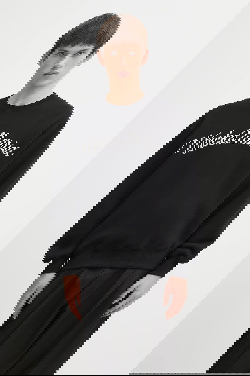 Суитчър WACKO MARIA Wacko Maria Script Logo Sweatshirt Черно | 25FW.WMC.SS08, 0