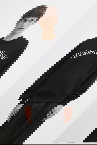 Суитчър WACKO MARIA Wacko Maria Script Logo Sweatshirt Черно | 25FW.WMC.SS08, 0