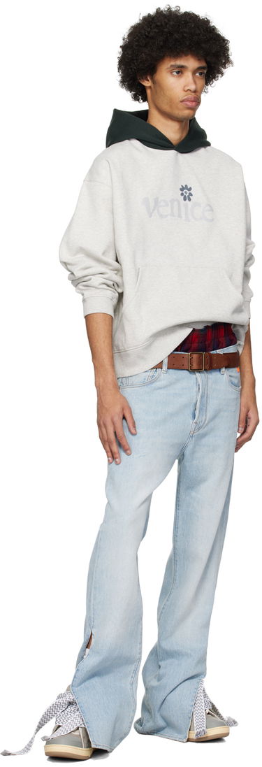 Суитчър ERL Venice Knit Hoodie Сиво | ERL08T032, 4