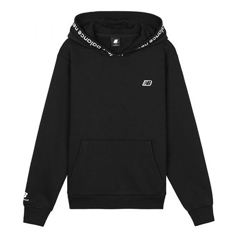 Суитчър New Balance Essentials Stacked Logo Hoodie Черно | AMT03340-BK, 0