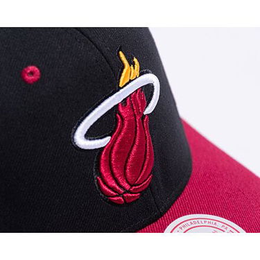 Шапка с козирка Mitchell & Ness Overbite Pro Snapback Miami Heat Black Червено | HHSS7310-MHEYYPPPBLCK, 5