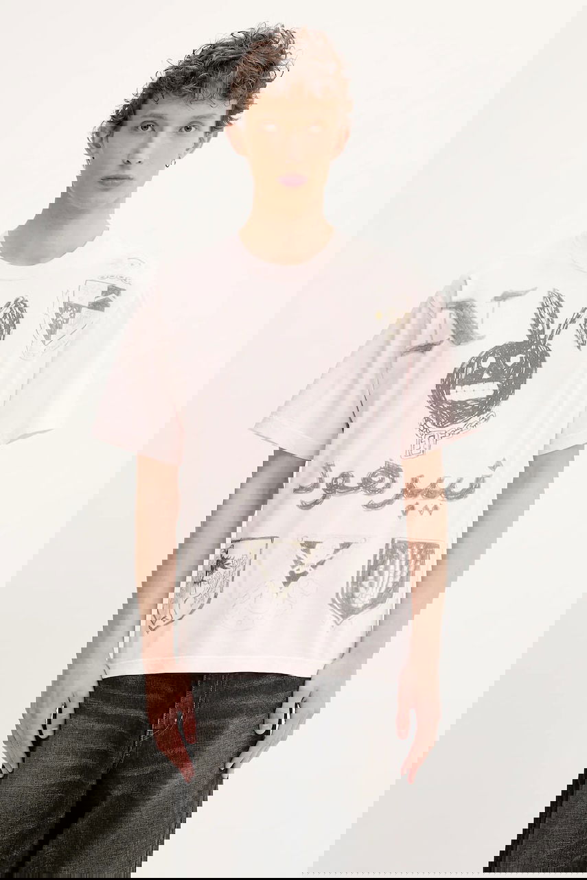 Тениска Neighborhood NEIGHBORHOOD NH . TEE SS-17 Print T-Shirt Розово | 251PCNH.ST17, 0