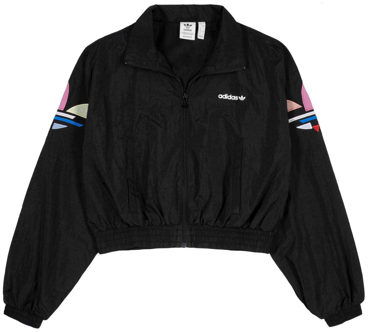 Ветровка adidas Originals Adicolor Shattered Cropped Woven Track Jacket Черно | h22866, 0