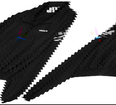 Ветровка adidas Originals Adicolor Shattered Cropped Woven Track Jacket Черно | h22866, 0