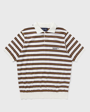 Поло тениска thisisneverthat Striped Knit Polo Бежово | TN241KKNPK02IVR, 0