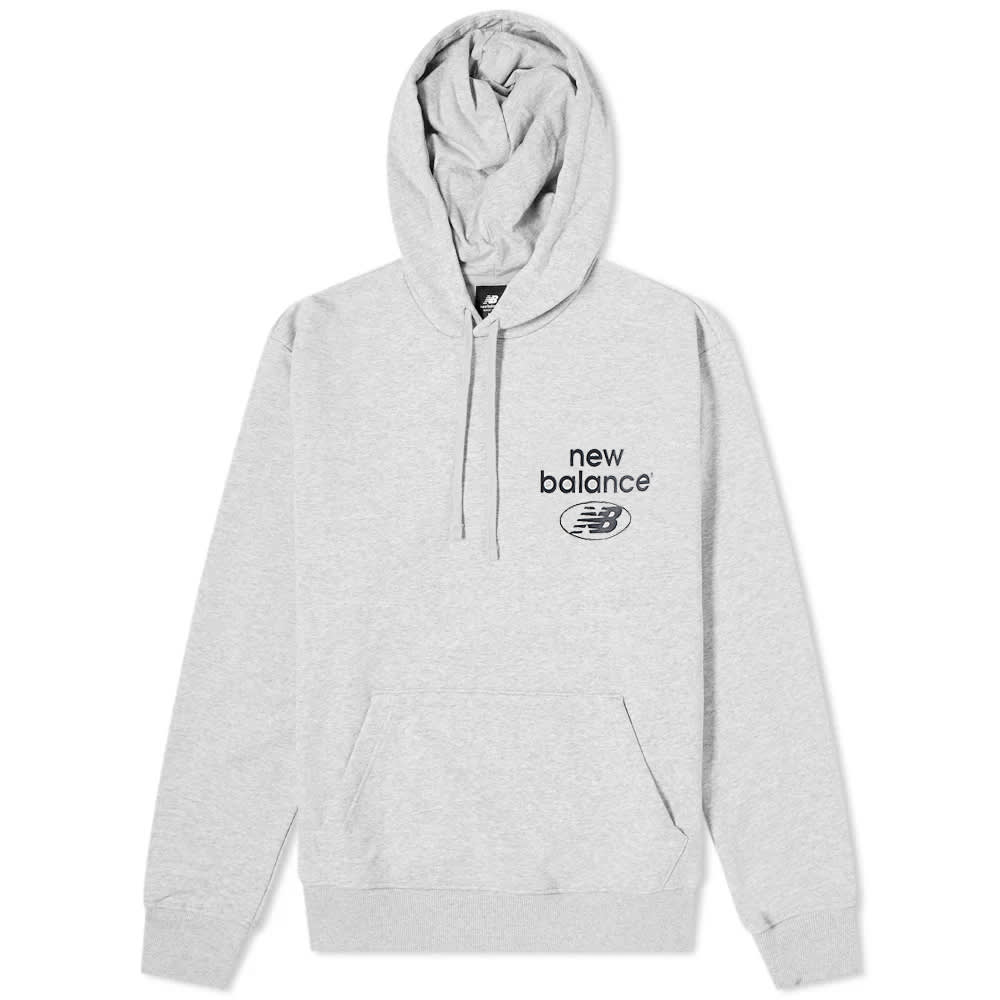 Суитчър New Balance Essentials Hoody Сиво | MT31514-AG, 0