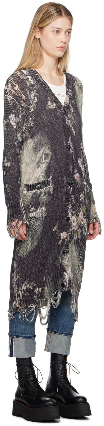 Пуловер R13 R13 Distressed Floral Long Cardigan Многоцветен | R13WY102-Y165A, 1