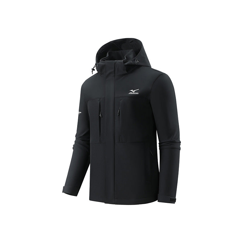 Ветровка Mizuno Men's Hooded Sport Jacket Черно | A2CC3502