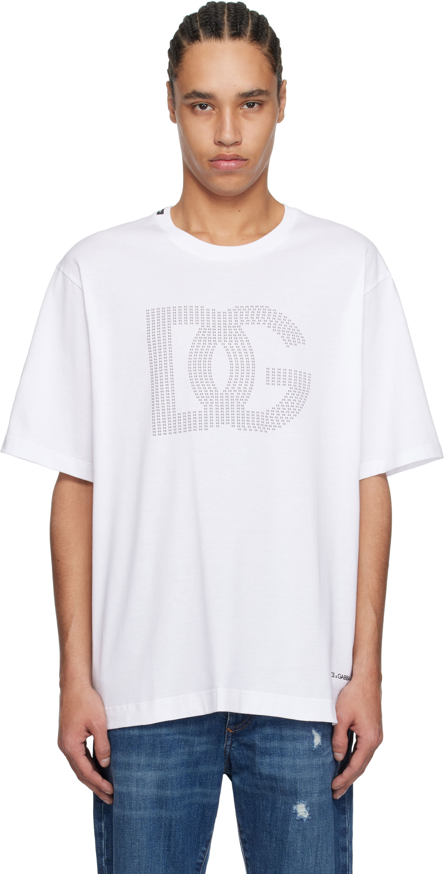 Тениска Dolce & Gabbana Dolce&Gabbana DG Logo T-Shirt Бяло | G8PN9TG7O4O, 0