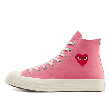 Кецове и обувки Converse Comme des Garçons PLAY x Chuck Taylor All-Star 70s Hi Розово | 168301C, 3