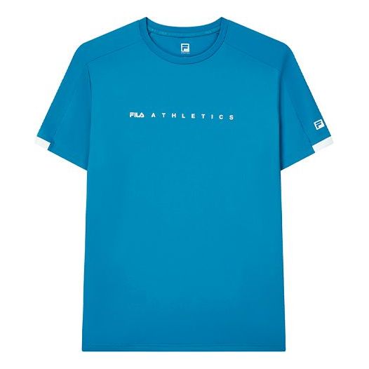 Тениска FILA FILA Athletics Casual Sports Short Sleeve T-Shirt Синьо | A11M131101F-DB