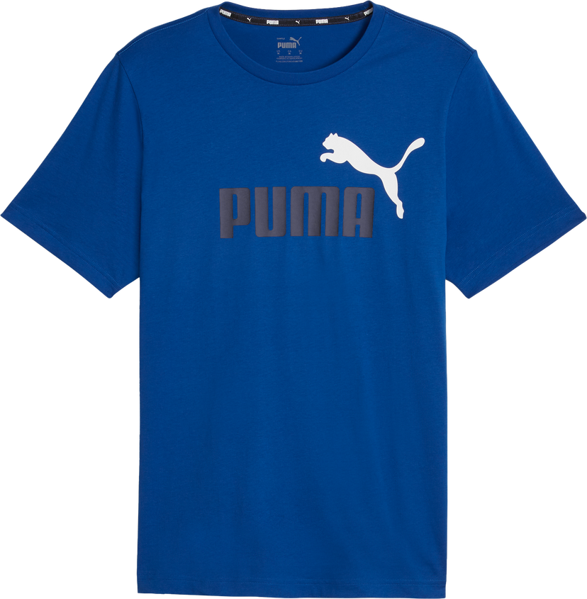 Тениска Puma ESS+ 2 Col Logo T-Shirt Синьо | 586759-21
