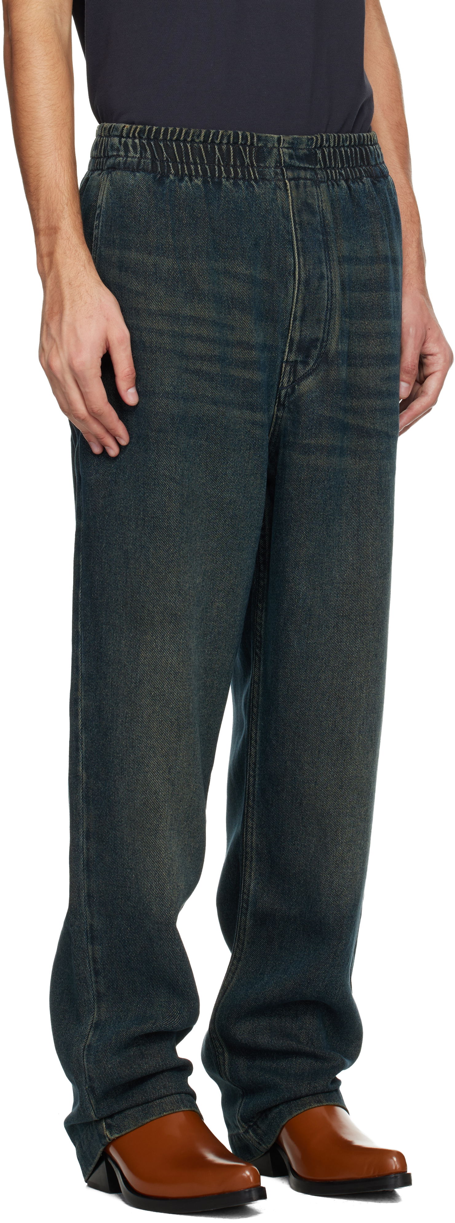 Дънки ISABEL MARANT Timeo Elasticized Waist Relaxed Jeans Синьо | PA0091HA-D1H07H, 1