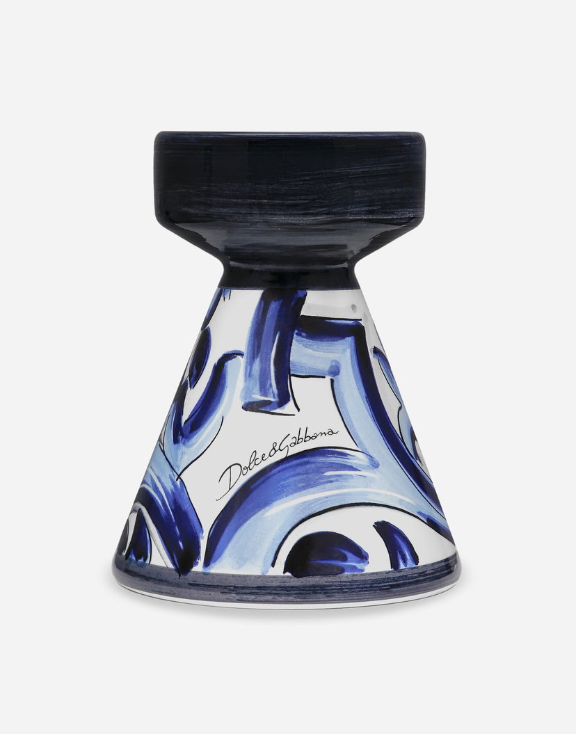 Домашен декор Dolce & Gabbana Dolce & Gabbana Ceramic Candle Holder Синьо | TCC188TCACDUB001