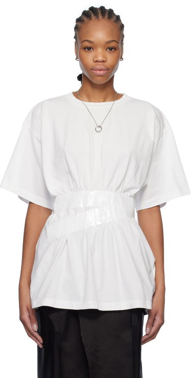 Тениска Maison Margiela MM6 Maison Margiela Taped Jersey T-Shirt Бяло | S52GC0335 M20048, 0