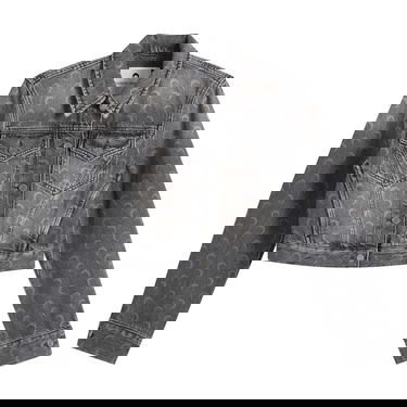 Яке Marine Serre Marine Serre Moon Laser Denim Crop Jacket Сиво | WJA041BCDEN0006-GR90, 0